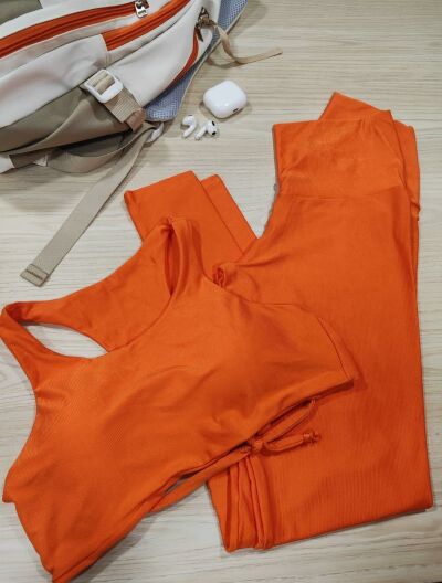Imagem de Conjunto Leg e Top de Cor Laranja BJLA1 - Tamanho 38 ao 42